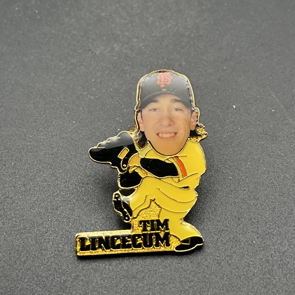 MLB Baseball Tim Lincecum San Francisco Giants Pitcher Lapel Hat Pin‎